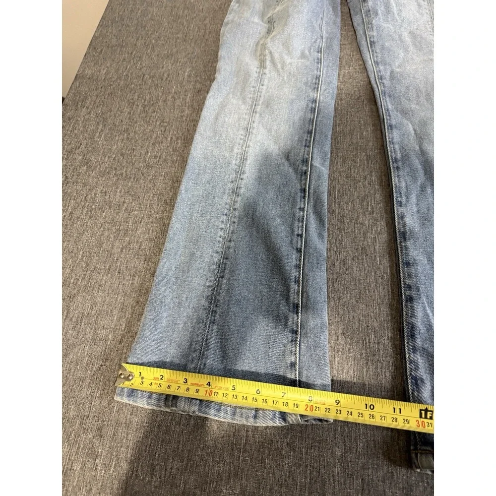 Michael Kors Women's Bootcut Light Wash Blue Denim Jeans Stretch Mid Rise Sz 6
